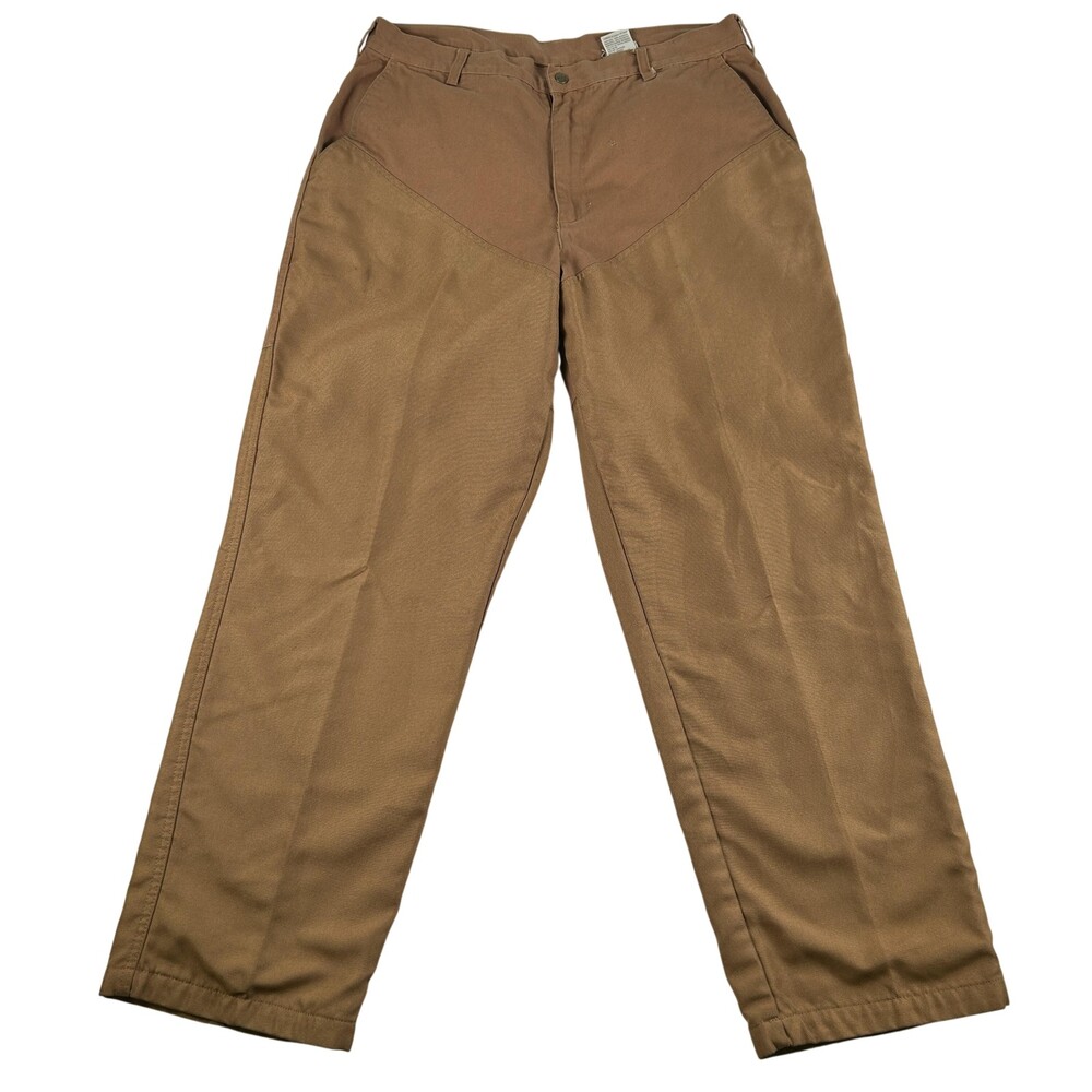 Vtg Woolrich Pants Mens 38x34 Canvas Outdoor Guide Double Front Hunting Brush